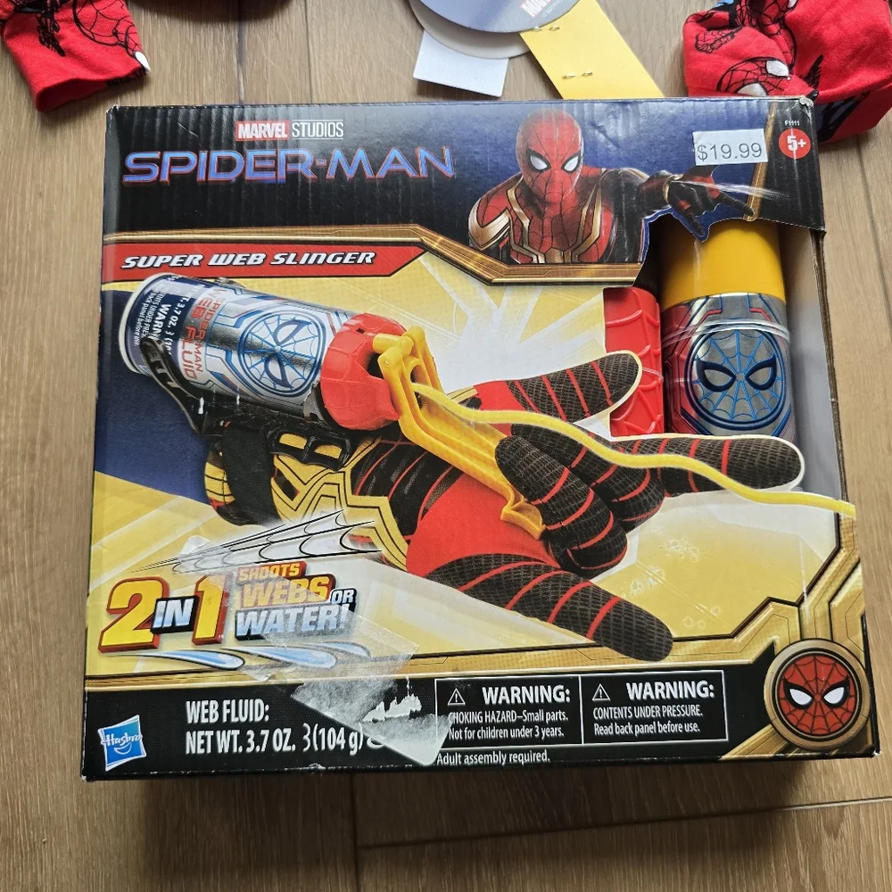 Spider-Man Spiderman Toddler Boys Tight Fit Pajama 3 Piece Set Bundle With Toy
